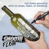 Molten Shine Metallic Marker Pen | Reflective Ink For Smooth Multi-Surface Art