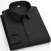 Monroe Men's Wrinkle-Resistant Stretch Dress Shirt | Long Sleeve Business Style