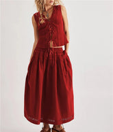 Solstice Eyelet Skirt Set