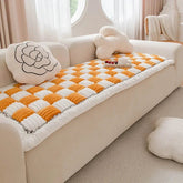 Plush Velvet Sofa Protector for Pets – Non-Slip Couch Cover, Easy to Clean, Stylish Retro Design, Ideal Pet Couch Cover
