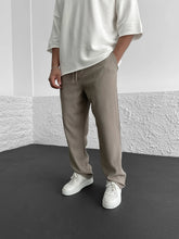 Ravel Heavyweight Vertical Rib Wide-Leg Pants | Baggy Stretch Waist Fit