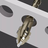 Revolutionize Your Drilling with the Four-Blade Serrated Eccentric Dry Drill Bit!