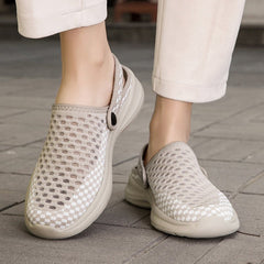 Solace Mesh Clogs | Breathable Slip-On Footwear With Convertible Heel Strap