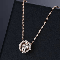 Swaylight Moving Rhinestone Pendant Necklace | Sweat-Resistant O-Chain Style