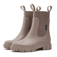 Stylish Women's Waterproof Non-Slip Rain Boots – Height Increasing & Wear-Resistant (+Free Gift Included)