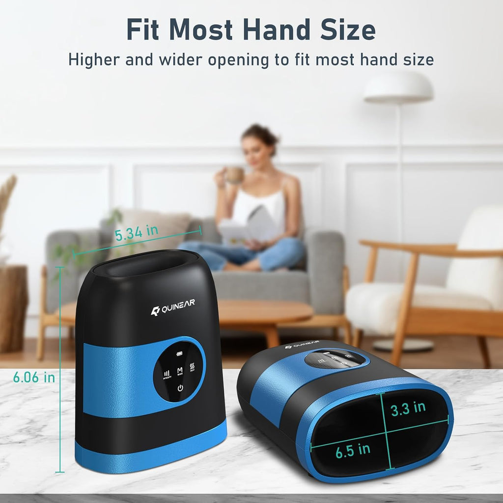 Hand Massager - Cordless Hand Massager with Heat and Compression for Arthritis, Carpal Tunnel and Stiff Joints - Gifts for Women Men - FSA-HSA