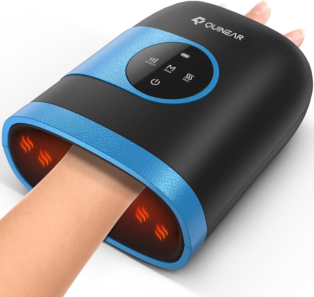 Hand Massager - Cordless Hand Massager with Heat and Compression for Arthritis, Carpal Tunnel and Stiff Joints - Gifts for Women Men - FSA-HSA