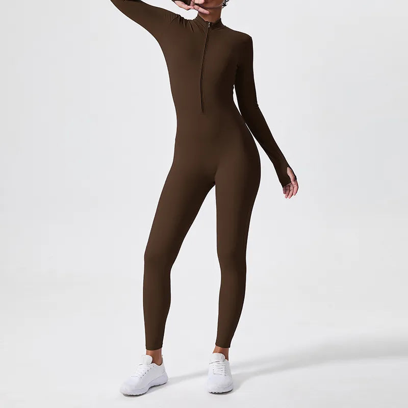 Long Sleeve Outdoor Sports Jumpsuit
