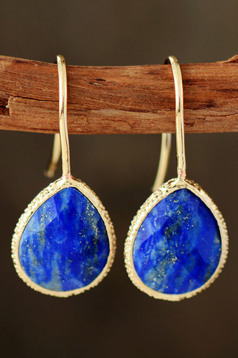 Handmade Natural Stone Teardrop Earrings Trendsi