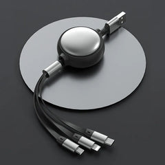 3-in-1 Retractable Charging Cable – Charge ALL Your Devices with One Cable! ⚡