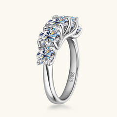 3.6 Carat Moissanite 925 Sterling Silver Ring Trendsi