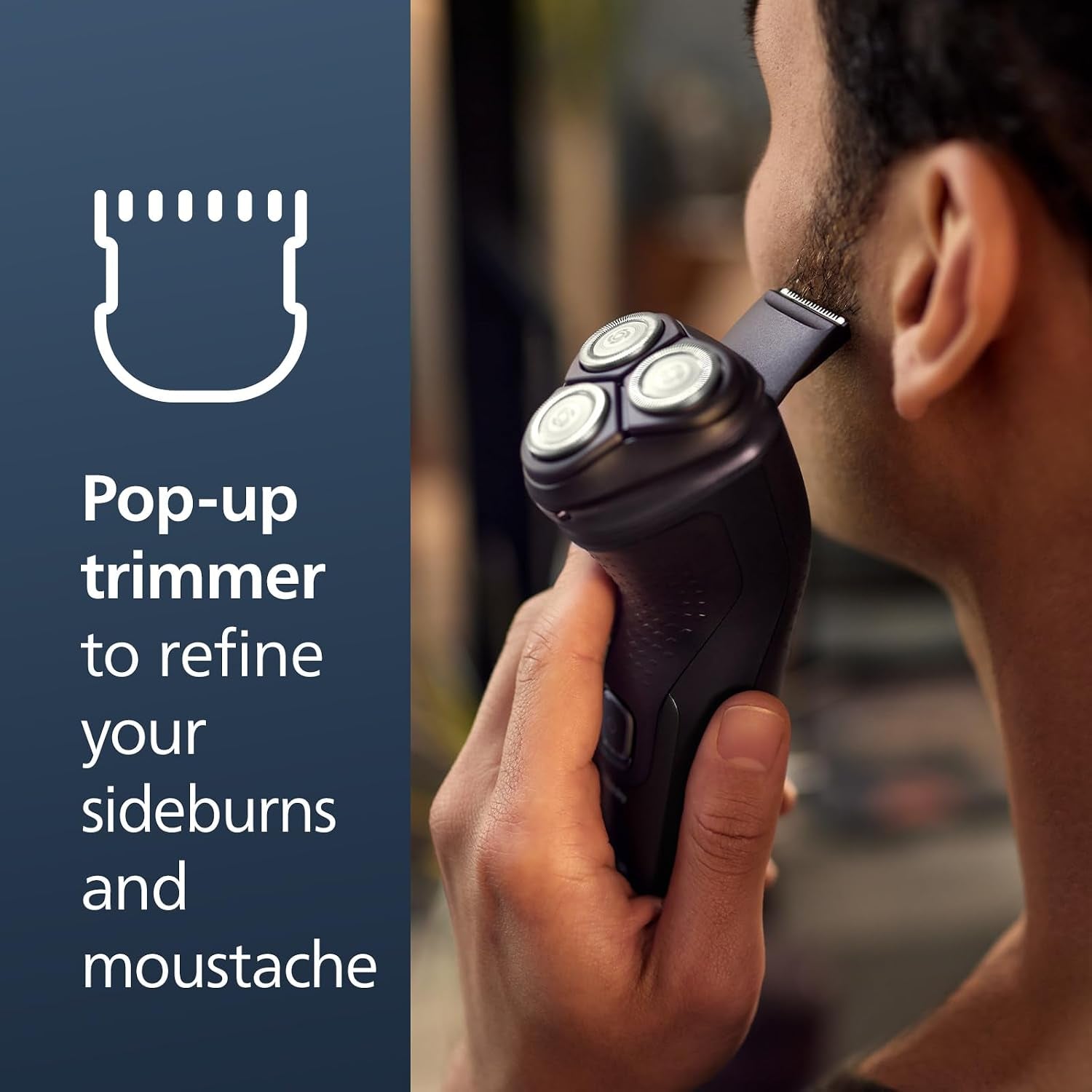 Philips  2400 Series Electric Shaver, Deep Black