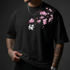 Hikaru 100% Cotton Cherry Blossom Tee