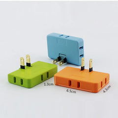 Ultra-Thin US Plug Rotary Converter - Wireless Portable 3-in-1 Plug Adapter (+Free Gift Included)