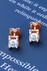 Moissanite 925 Sterling Silver Stud Earrings Trendsi