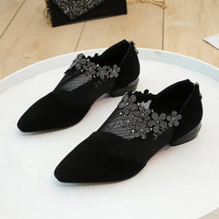 Sexy Women's Mesh Back Zipper Flat Shoes – Your Perfect Chic Statement