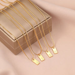 GoldenGlow™ Personalized Letter Necklace – Elegant Simplicity for Every Occasion