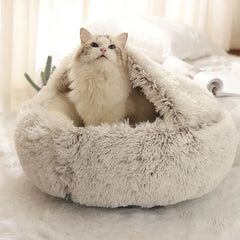 Snugpaws Cozy Plush Bed for Dogs & Cats