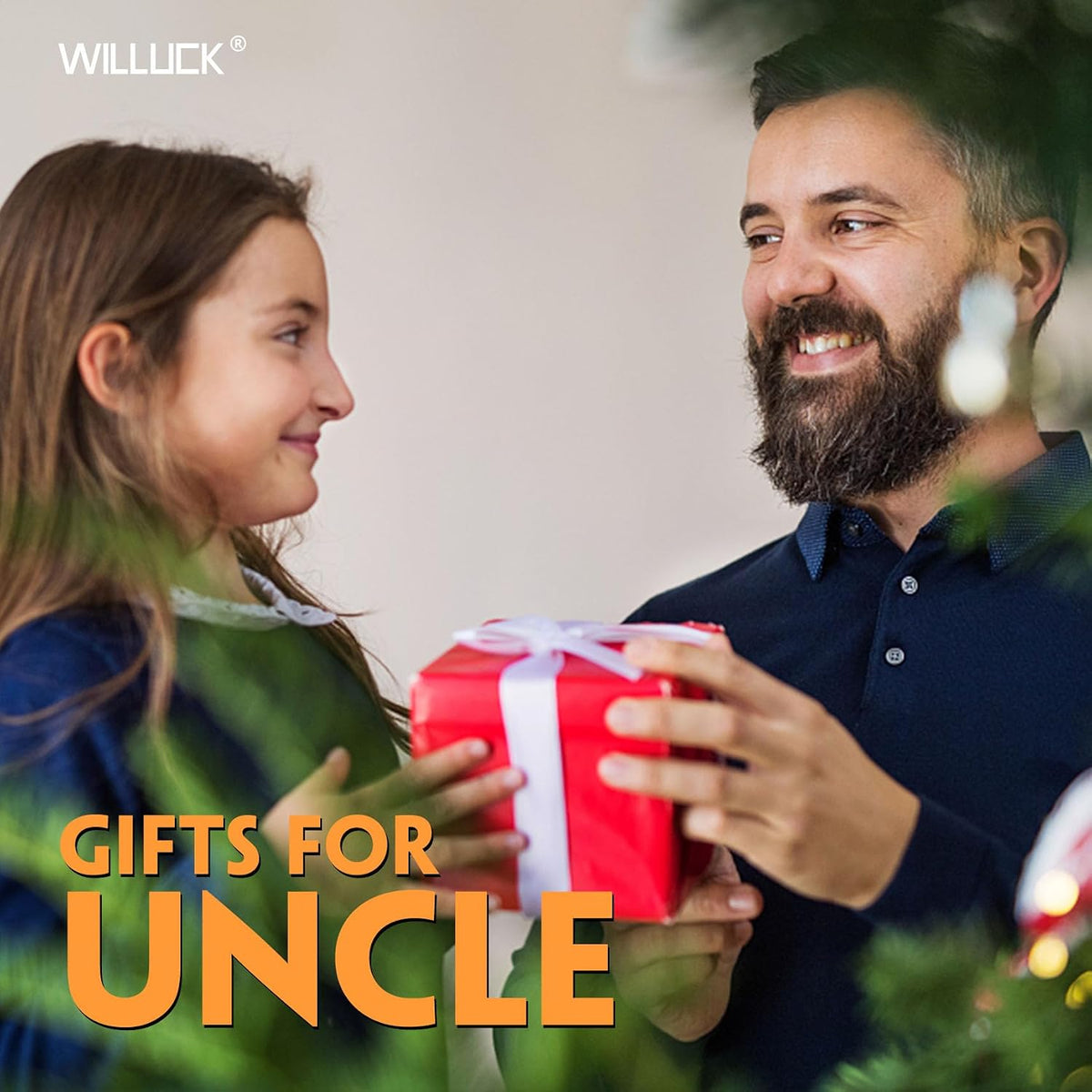 Uncle Gifts - Gifts for Uncle, BEST UNCLE EVER Magnetic Pickup Tool with LED - Uncle Birthday Gifts, Uncle Gifts from Niece Nephew - Christmas Uncle Gifts, Fathers Day Uncle Gift Ideas