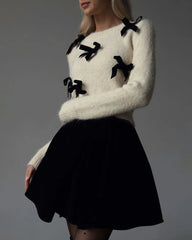 Cozy Plush Pullover Knitted Top 🤍