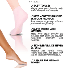 Footies™ Reusable Moisturizing Foot Mask Silicone Socks | BUY 1 PAIR GET 1 PAIR