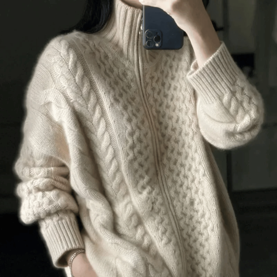 Eleganza Cashmere Knit Turtleneck dylinoshop