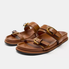 ZenStep Leather Slides