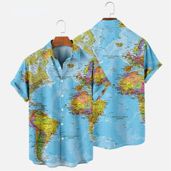 3D Map Lapel Shirt