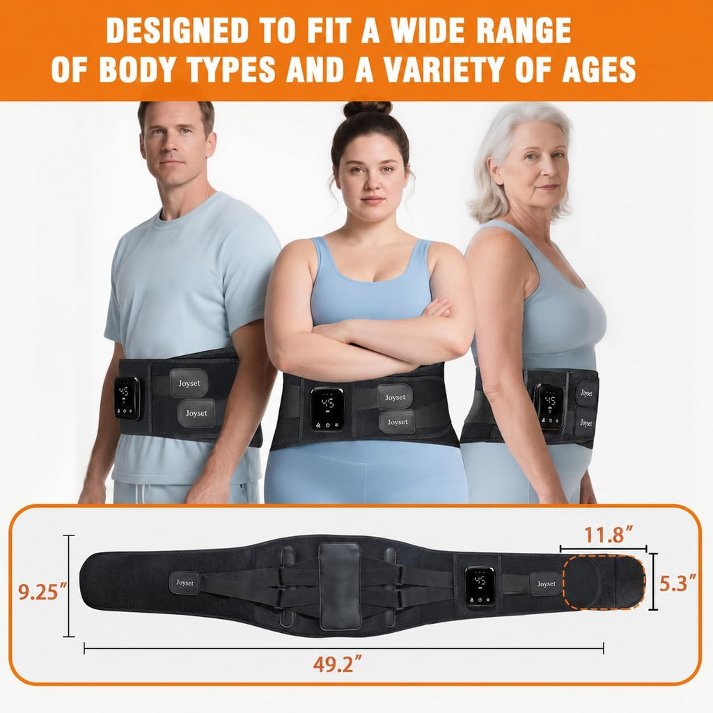 Cordless Heating Pad for Back, 5 Heat & 5 Vibration