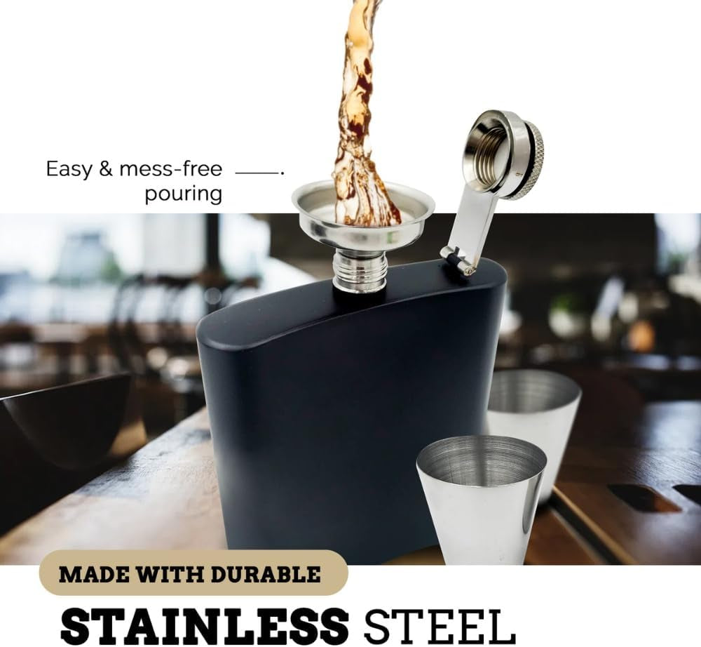 Step Dad Gifts, Step Dad Fathers Day, Bonus Dads Gifts, Stepdad Birthday Present, Presents for Step Father Christmas, Stepfather Present for Fathers Day, Hip Flask (Our)