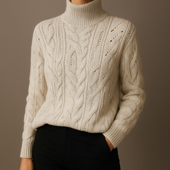 Selora Wool Blend Turtleneck Sweater
