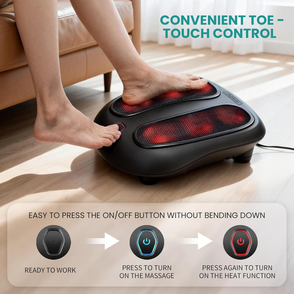 Foot Massager with Heat, HSA Eligible FSA Massage Tools Gifts