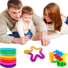 PopTube Pro™ Sensory Fidget Toy - Fun, Stretch, Connect, and Learn