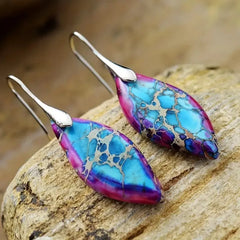 RegalGlow™ Bohemian Royal Stone Earrings - Elegant Style with Natural Charm