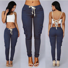 Redefine Casual Style with Women's Multi-Bag Casual Pants
