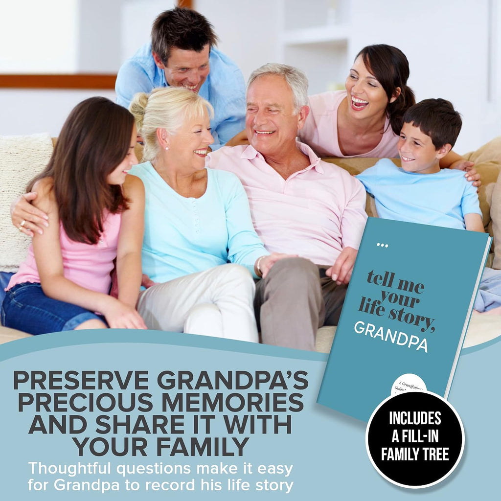 Tell Me Your Life Story, Grandpa: a Grandfather’S Guided Journal and Memory Keepsake Book (Tell Me Your Life Story® Series Books)