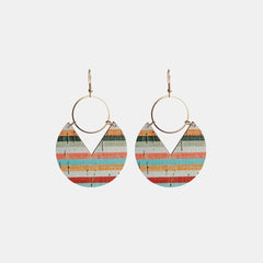 Ms.Pac-Man Shape Wooden Dangle Earrings Trendsi