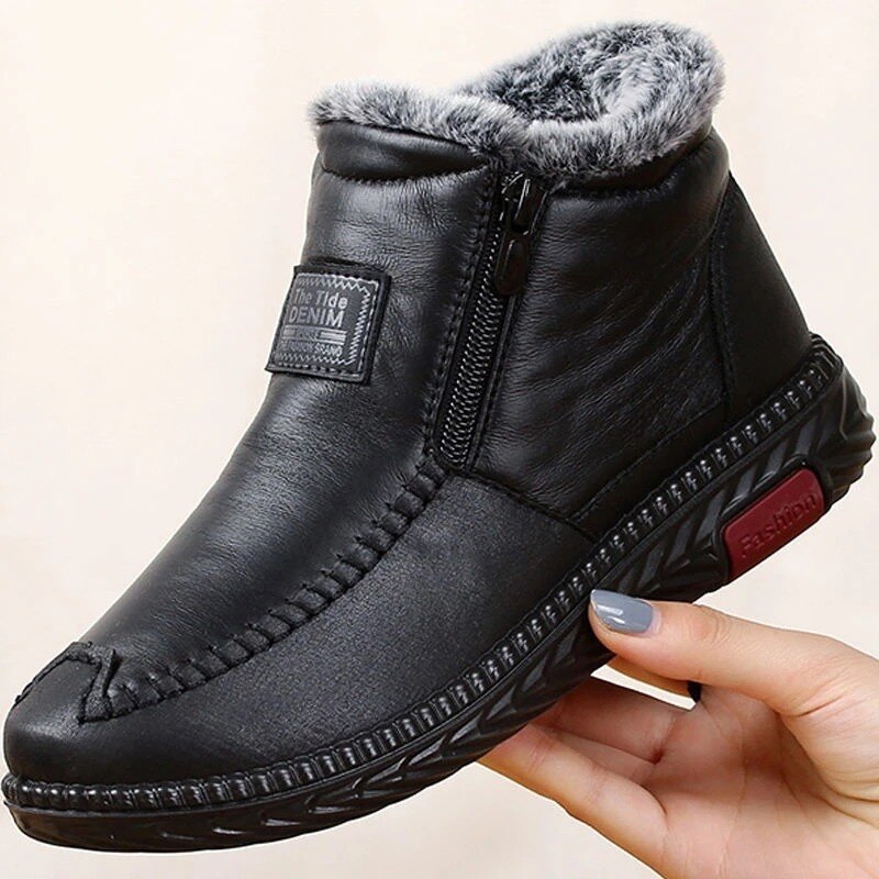 OrthoFit Non-slip Winter Leather Boots Womens dylinoshop