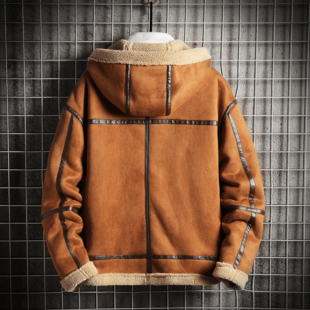 Carter Sherpa Edge Suede Jacket dylinoshop