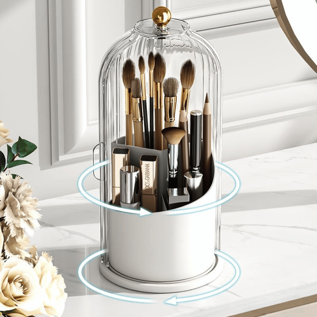 Elegant 360° Rotating Makeup Organizer dylinoshop