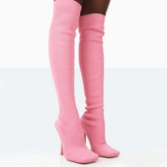Elevate Your Style with EleganceStretch™ High Heel Stretch Boots