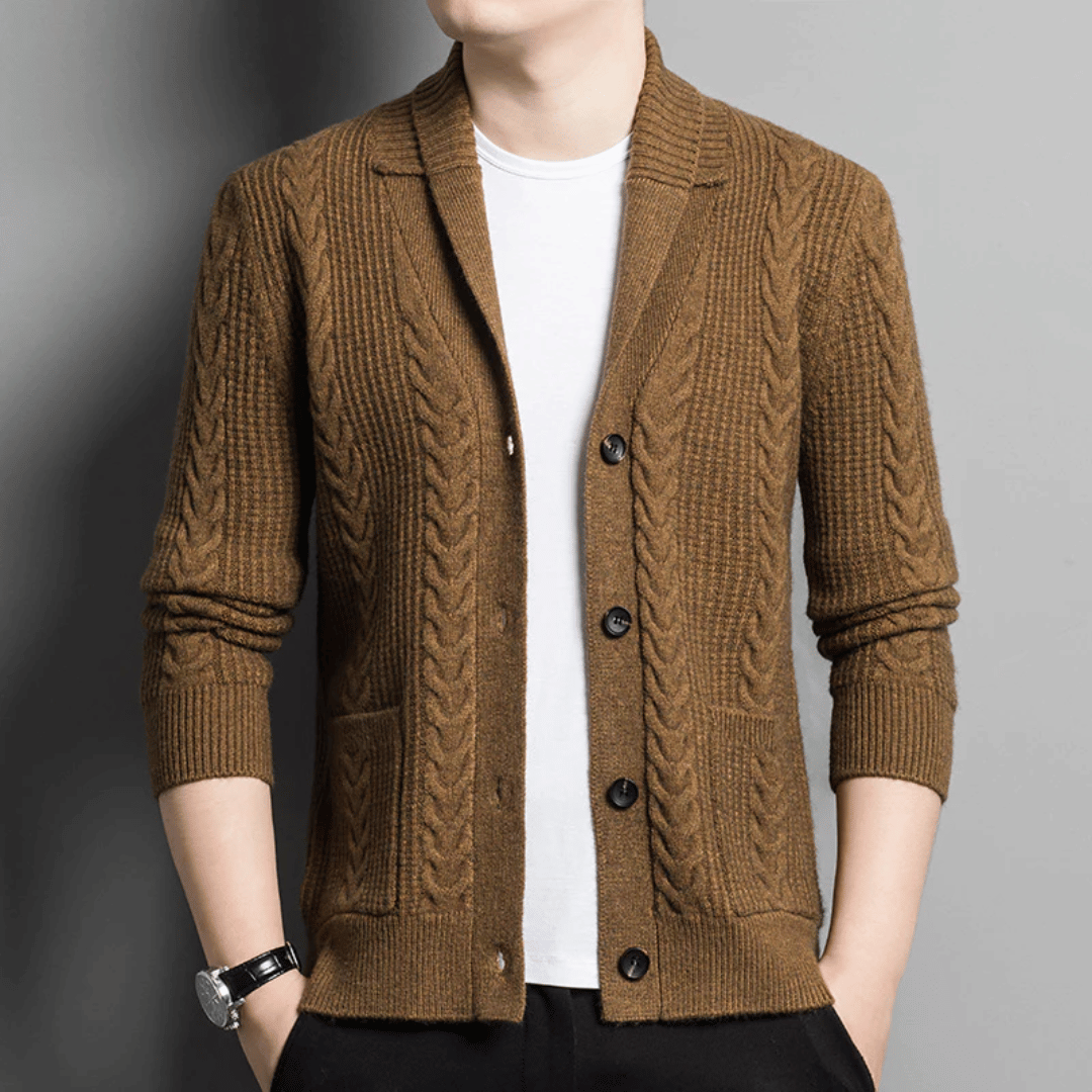 Marcus Reverie Jacquard Knit Cardigan dylinoshop