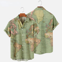 3D Map Lapel Shirt