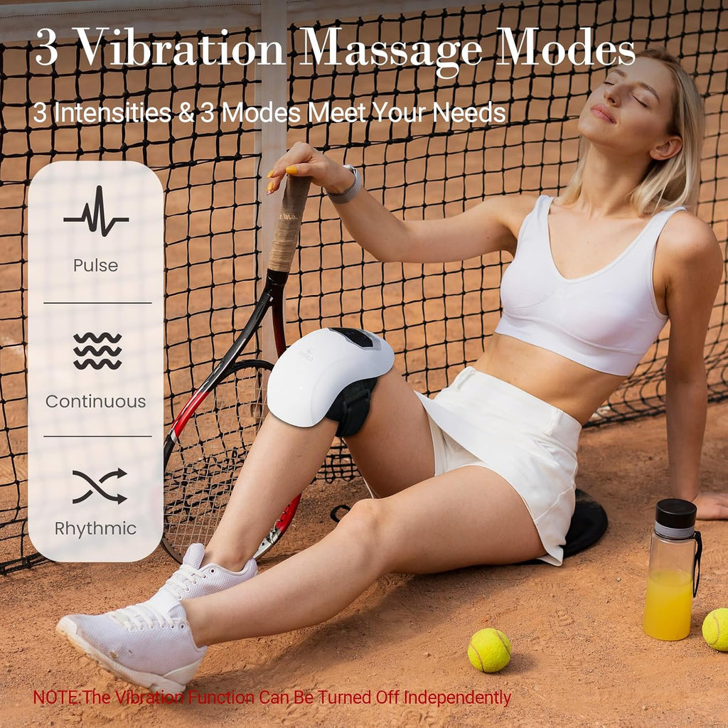 Cordless Knee Massager with Heat -FSA Eligible HSA Approved-