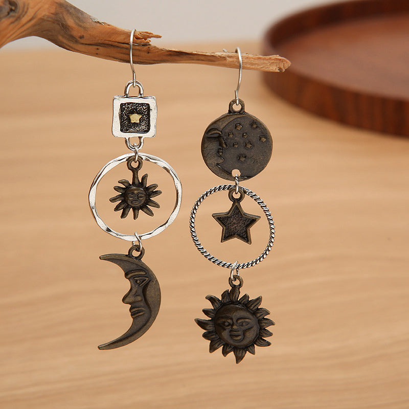 Star, Sun, and Moon Earrings Trendsi