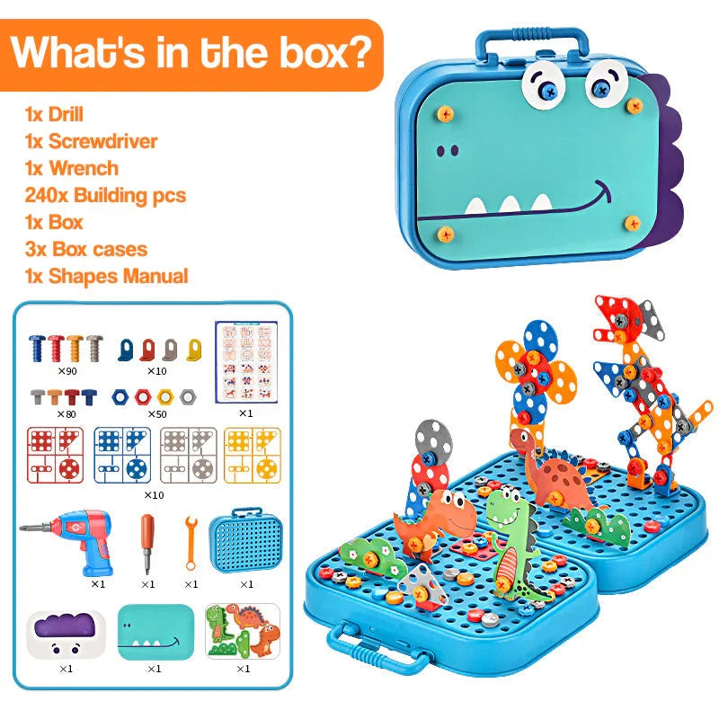 Inspire Creativity and Fun with BuildBuddy™ Screw Tool Box Assembly Toy