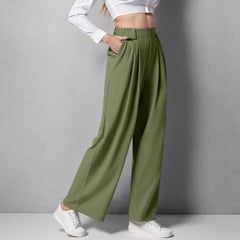 High Waist Straight Loose-Fit Tapered Trousers,👖 Effortlessly Chic, Perfectly Comfortable!