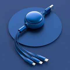 3-in-1 Retractable Charging Cable – Charge ALL Your Devices with One Cable! ⚡