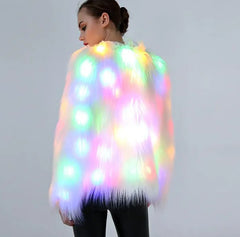FurGlow | Shine Bright in Winter with a Stylish LED Fur Coat