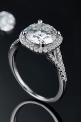 3 Carat Moissanite Halo Ring Trendsi